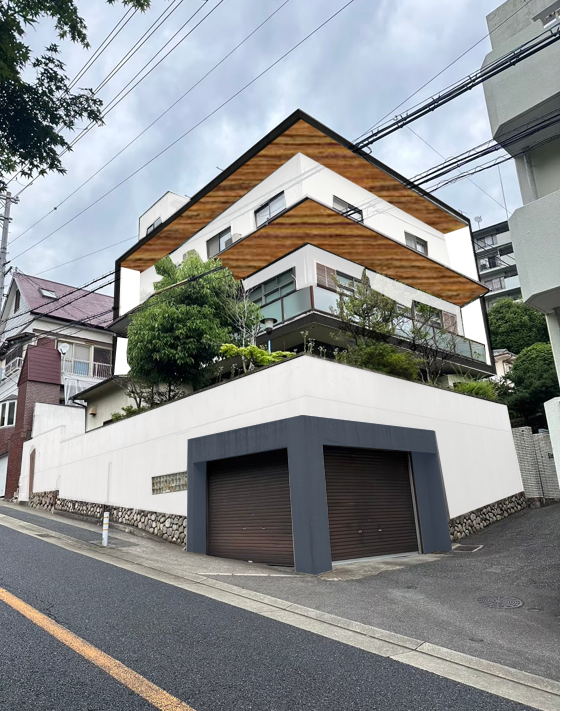 鶴甲屋上から海が見える家